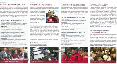 Westfälischer Hansetag Warendorf - Programmflyer Seite 1