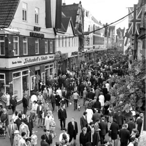 Historische Ansichten der Lange Straße 1967 bis 1970. Foto: Stadtarchiv Lippstadt, S Ba sw L 1120 (1969)