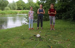 Beim Kunstprojekt im Grünen Winkel entstanden Mandalas aus Naturmaterialien. Foto: Stadt Lippstadt