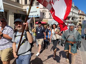 Die Lippstädter Delegation war mit Vertretern aus Verwaltung, Politik und KWL unter der Leitung der stellvertretenden Bürgermeisterin Sabine Pfeffer nach Toruń gereist. Foto: Stadt Lippstadt
