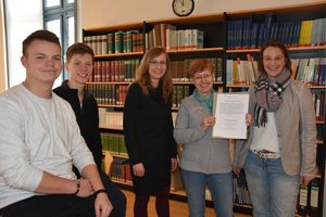 Freuen sich auf gemeinsame Projekte: (v.l.n.r.): Timo Rath, Vincent Liebersbach, Judith Seibert, Claudia Becker und Janine Brand. Foto: Stadt Lippstadt