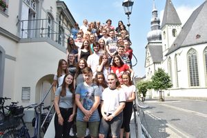 Schüler aus dem ca. 800 km entfernten Nowa Ruda besuchten ihre Austausch-partner von der Drost-Rose-Realschule in Lippstadt. Foto: Stadt Lippstadt