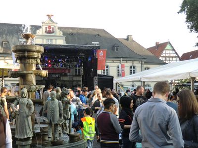 Altstadtfest - Publikum auf dem Rathausplatz