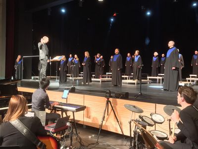 Konzertaufnahmen im Stadttheater Lippstadt mit dem Gospelchor Rejoice, Langenberg