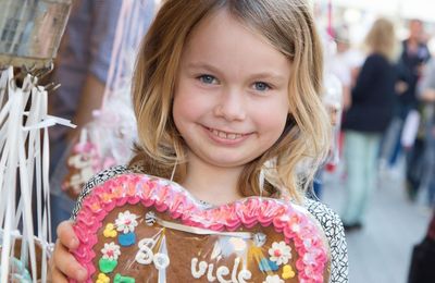 Mädchen mit Lebkuchenherz, Herbstwoche 2017
