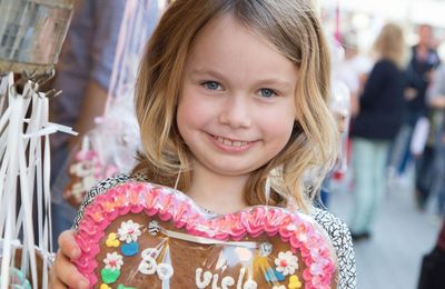 Mädchen mit Lebkuchenherz, Herbstwoche 2017