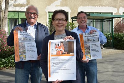 Freuen sich auf zahlreiche Besucher: (v.l.n.r.) Bernhard Bartscher, Mitglied des Seniorenbeirates, Anita Polder und Werner Kalthoff von der Stadt Lippstadt. Foto: Stadt Lippstadt