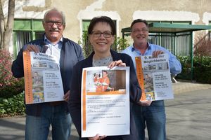 Freuen sich auf zahlreiche Besucher: (v.l.n.r.) Bernhard Bartscher, Mitglied des Seniorenbeirates, Anita Polder und Werner Kalthoff von der Stadt Lippstadt. Foto: Stadt Lippstadt
