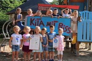 Zähneputzen will gelernt sein: Daher nimmt die Kita „Phantásien“ am Präven-tionsprogramm „Kita mit Biss“ teil. Foto: Stadt Lippstadt