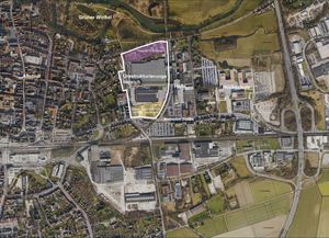 Abgrenzung Wettbewerbsgebiet Hella Werk 1 West Foto: Stadt Lippstadt