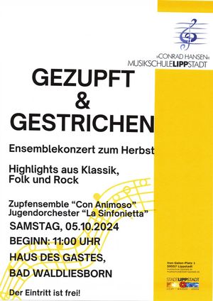 Plakat Musikschule