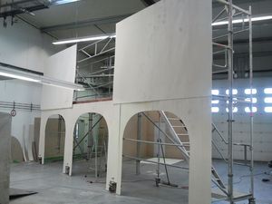 Eigeninszenierung Bühnenbau