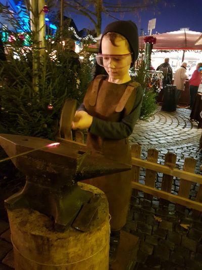 Weihnachtsmarkt Lippstadt - Schmieden mit Peter Cüppers