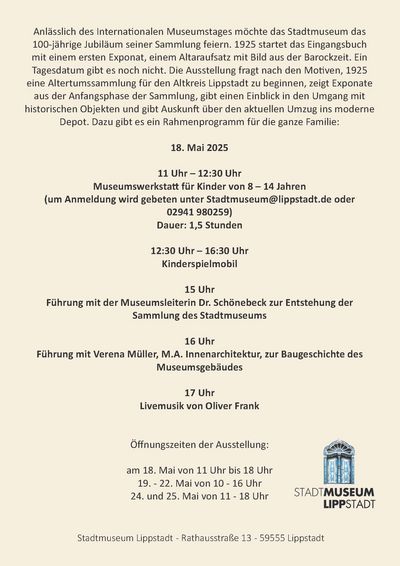 Programm Internationaler Museumstag 2025 S. 2