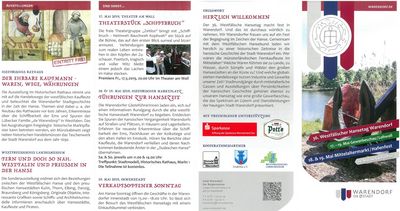 Westfälischer Hansetag Warendorf - Programmflyer Seite 2
