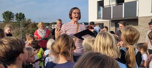 Rege Beteiligung bei der Spielplatzanhörung im Baugebiet „Auf dem Rode“. Foto: Stadt Lippstadt