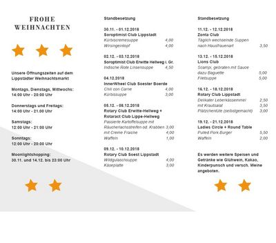 Flyer Serviceclubs Weihnachtsmarkt 2018 Seite II