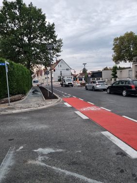 Die Westernkötter Straße (hier auf dem Bild noch gesperrt) ist ab heute Nachmittag für den Durchgangsverkehr freigegeben. Foto: Stadt Lippstadt