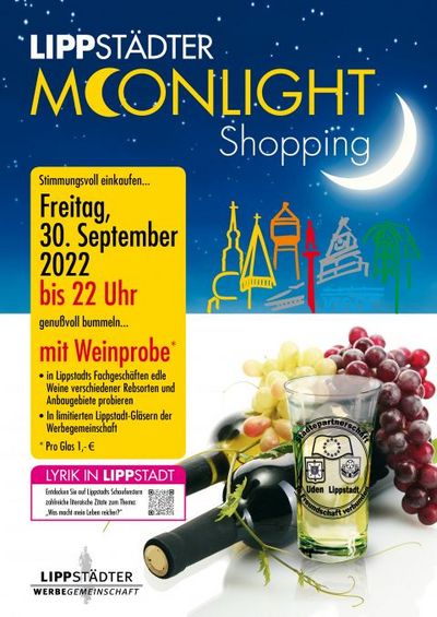 Plakat zum Moonlight Shopping am 30. September 2022