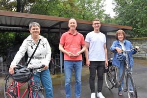 Freuen sich auf zahlreiche Teilnehmerinnen und Teilnehmer: (v.l.n.r.)  Jo-hanna Brühl, Michael Tröger, Dennis Isaak und Mechthild Möllers. Foto: Stadt Lippstadt