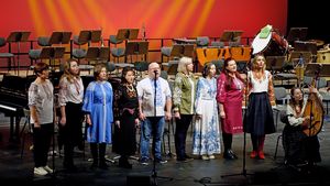 „Malva“, der ukrainische Chor der Musikschule, tritt beim Konzert in Lipperbruch auf. Foto. Conrad-Hansen-Musikschule