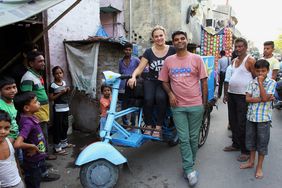Nagender Chhikara und Christina Franzisket in Indien. Foto: Nagender Chhikara 
