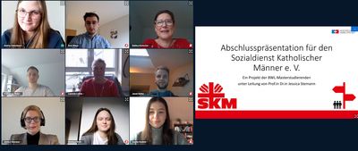 Digitale Abschlusspräsentation für den SKM