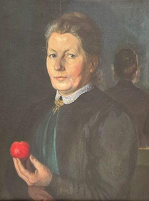 Marie Steinbecker: Bildnis der Mutter Anna Steinbecker, um 1910 (Ausschnitt). Foto: Stadtmuseum Lippstadt