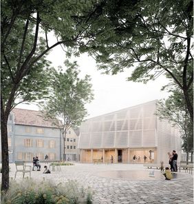 3. Preis Wettbewerb Stadtmuseum Ansicht - DFZ Architekten GmbH, Hamburg mit Franz Reschke Landschaftsarchitektur GmbH, Berlin