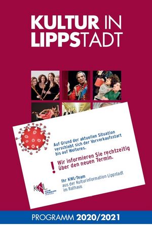 Titelseite KULTUR IN LIPPSTADT 2020 / 2021 nit Aufkleber