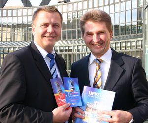 Prof. Dr. Andreas Pinkwart (re.) und Christof H. Rasche, MdL