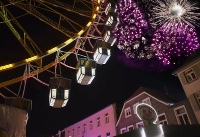 Herbstwoche Feuerwerk - Riesenrad (Foto von Dieter Tuschen)