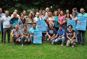 Die Vertreter der teilnehmenden Vereine und Gruppen freuen sich schon auf ein buntes Fest auf dem Rathausplatz.