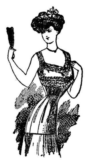 Aus einer Werbeanzeige des Modegeschäfts Hammerschlag für „Corsets“, „Der Patriot“, 07.10.1911.