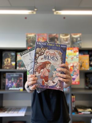 Zahlreiche Comics dürfen ab 14. Mai in der Stadtbücherei gratis mitgenommen werden. Foto: Stadt Lippstadt