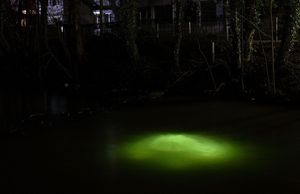 Lichtkunstobjekt "Undine". Foto: Kunststiftung Sparkasse Lippstadt