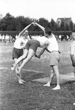„Tag des Sports" auf dem Jahnplatz, ca. 1941/42. Foto: Stadtarchiv