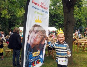 Jarne Drews konnte das Finale um den Parkzauber-Memory-König für sich entscheiden. Foto: Stadt Lippstadt