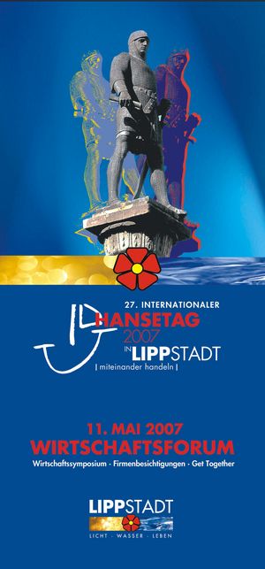 Plakat zum Wirtschaftsforum am 11.5.2007