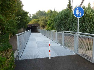 Die neue Zuwegung von der Nordseite. Foto: Stadt Lippstadt