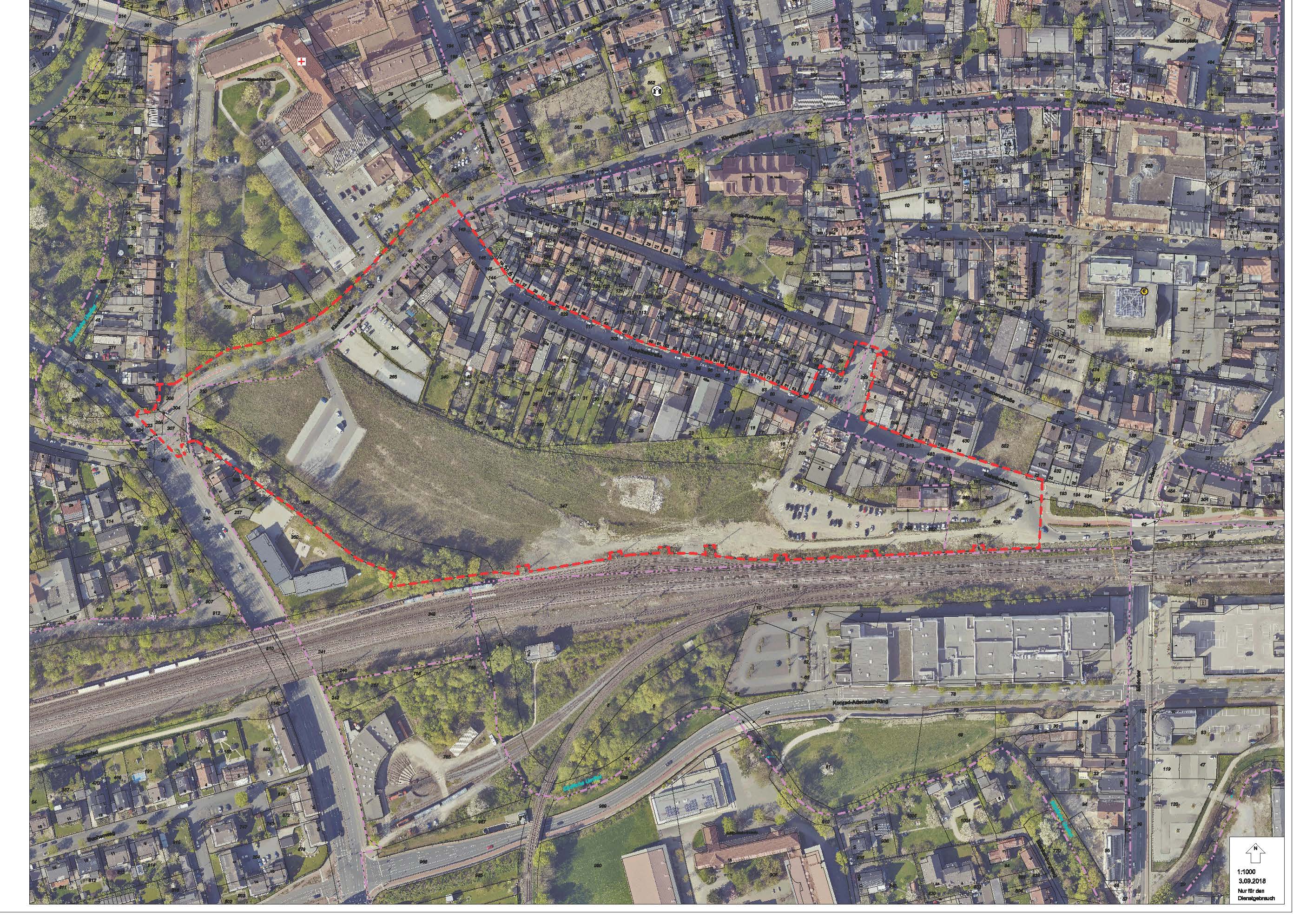 Luftbild des Quartiers Südliche Altstadt