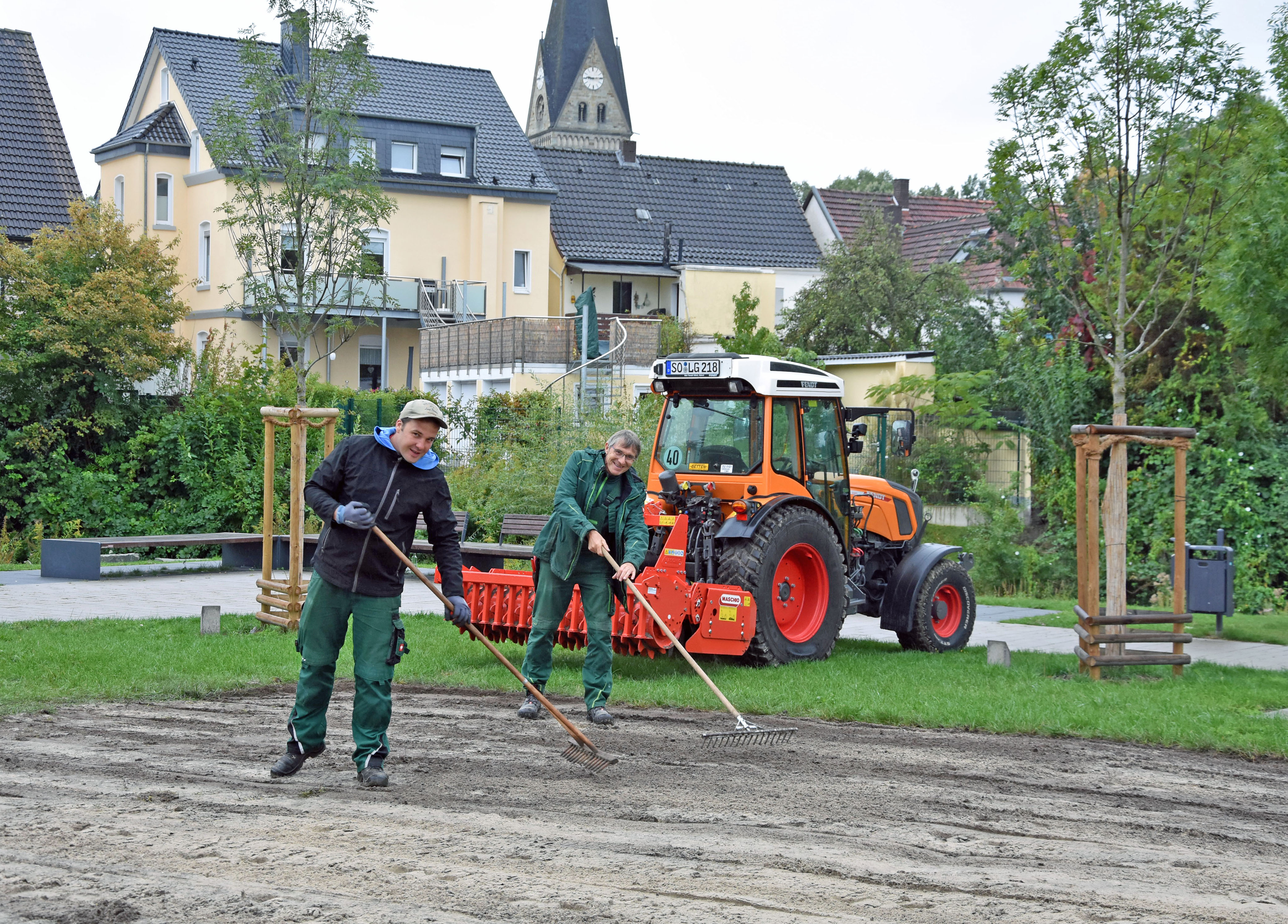 Im Südertorpark Ost ist auf einer 500 Quadratmeter großen Fläche die „Lippstädter Mischung“ ausgebracht worden. Foto: Stadt Lippstadt