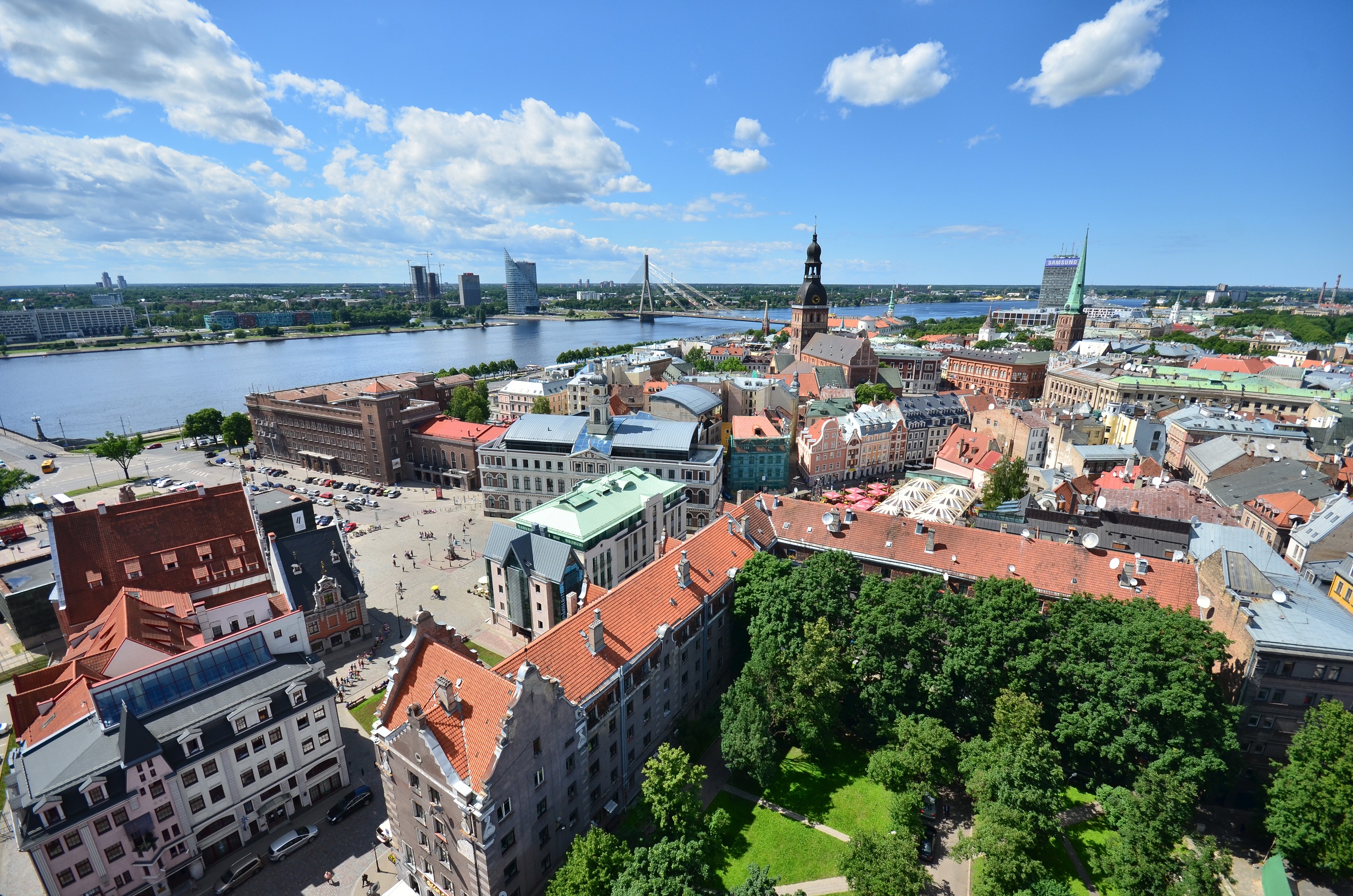 Die Galerie „Riga Art Space“ aus der Luft. Foto: Riga City Council