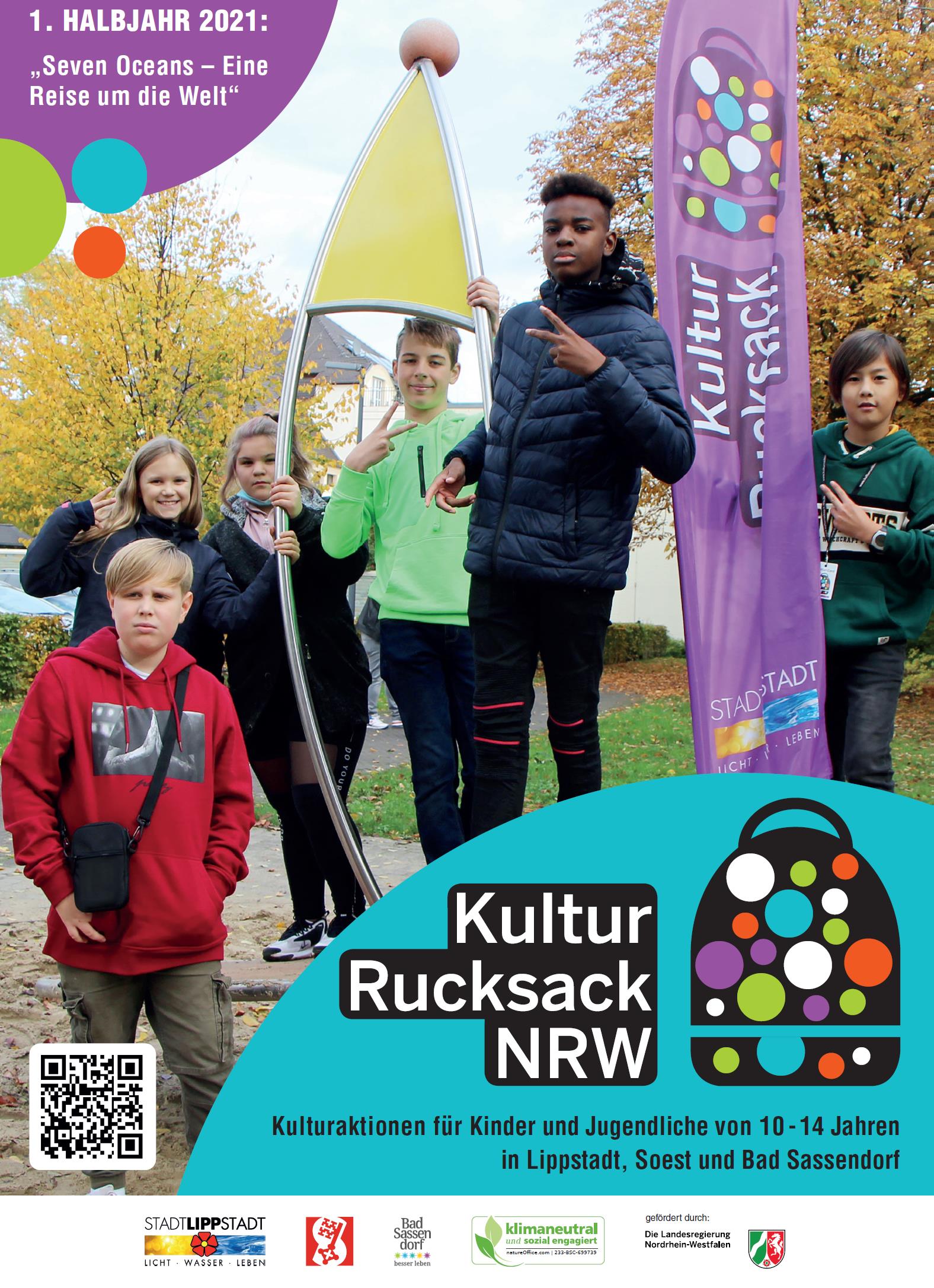 Der Flyer mit dem Programm für den Kulturrucksack wird in den nächsten Tagen verteilt. Foto: Stadt Lippstadt