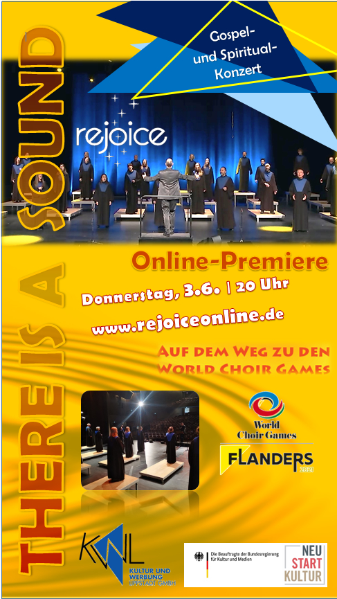 Online-Konzert Gospelchor Rejoice Langenberg