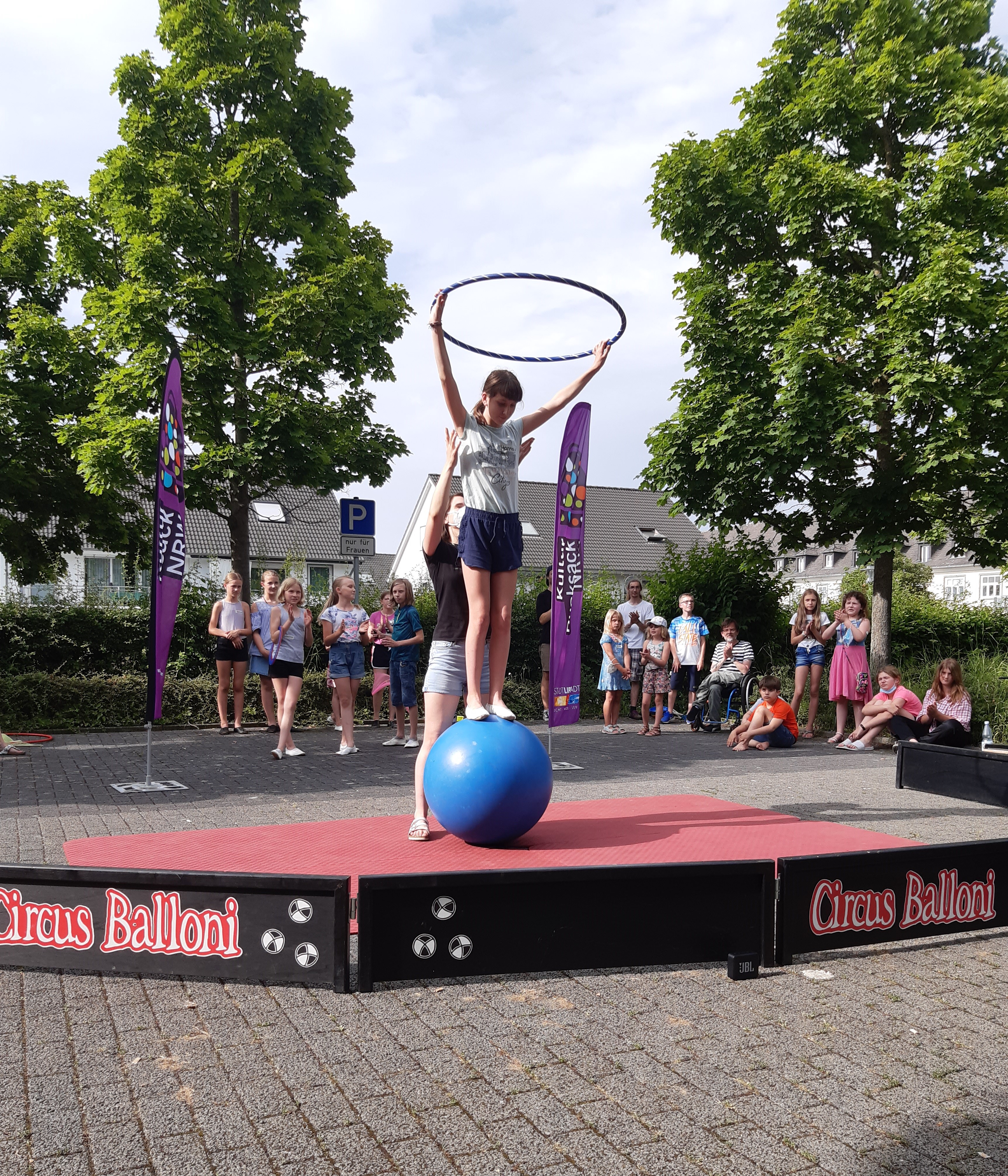 Beim Kulturrucksack durften Kinder Zirkusluft schnuppern. Foto: Stadt Lippstadt
