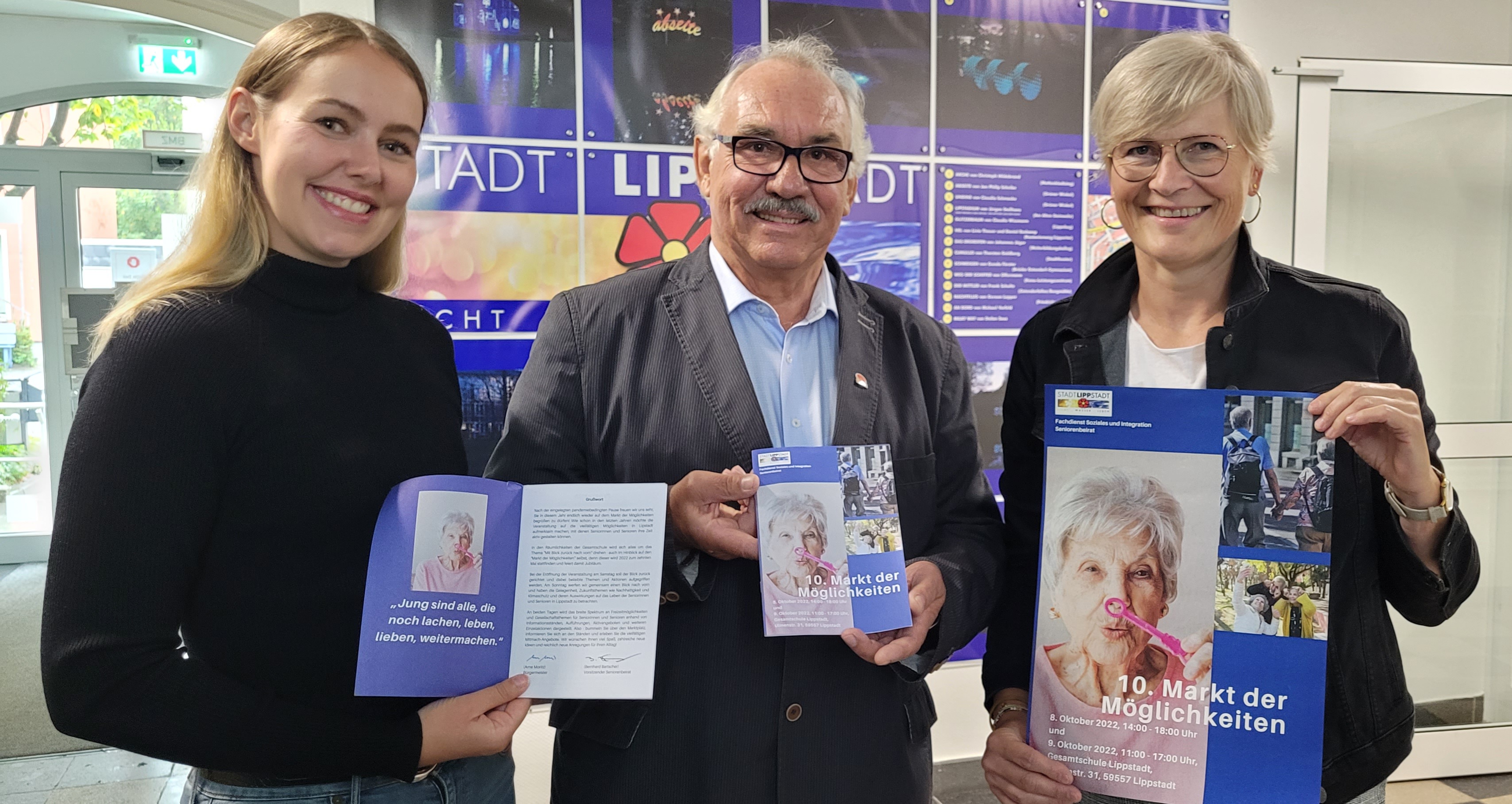 Freuen sich auf den 10. Markt der Möglichkeiten: (v.l.n.r.): Iris Faulhaber, Bernhard Bartscher und Mariethres Koch-Fechteler. Foto: Stadt Lippstadt