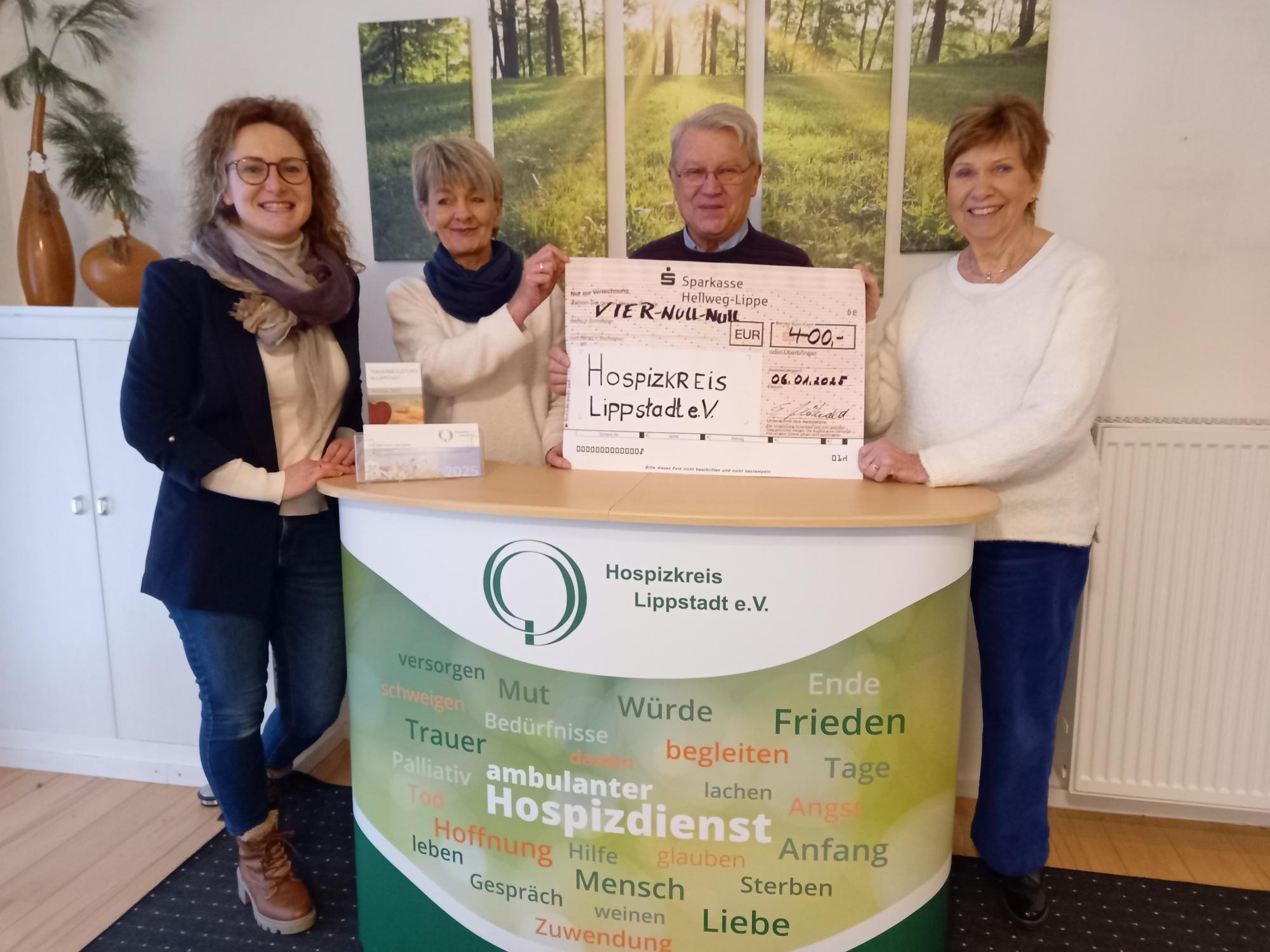 Eisstockschützen Gilde Lippe - Spendenübergabe 2024