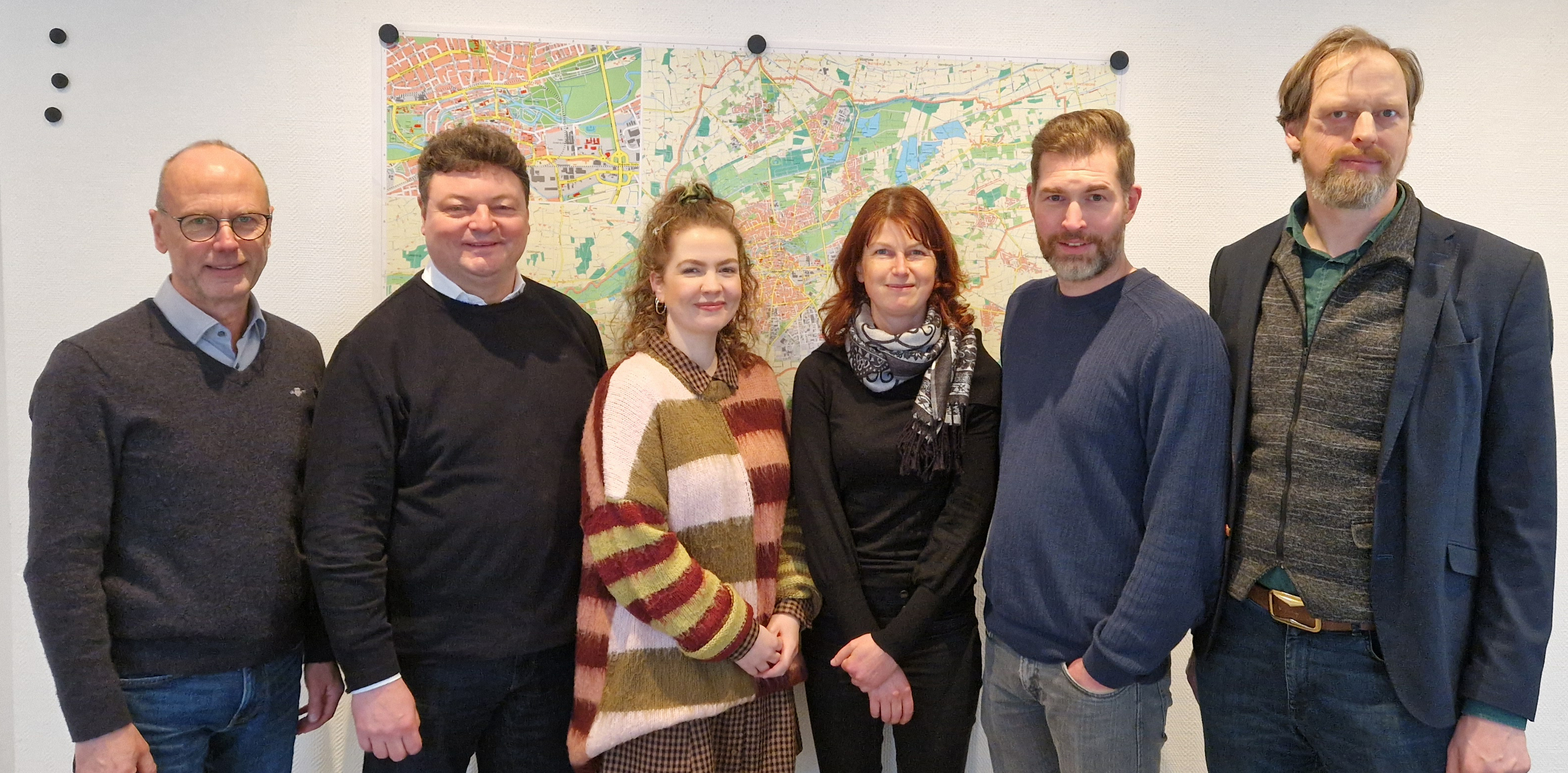 Projektteam zur Erstellung des neuen EHK: Heinrich Horstmann, Stadt Lippstadt; Holger Gebauer, Anna Röttger, WFL; Kerstin Köhne, Stadt Lippstadt; Kurt Weigelt, WFL; Björn Bühlmeier, Stadt Lippstadt (v.l.)