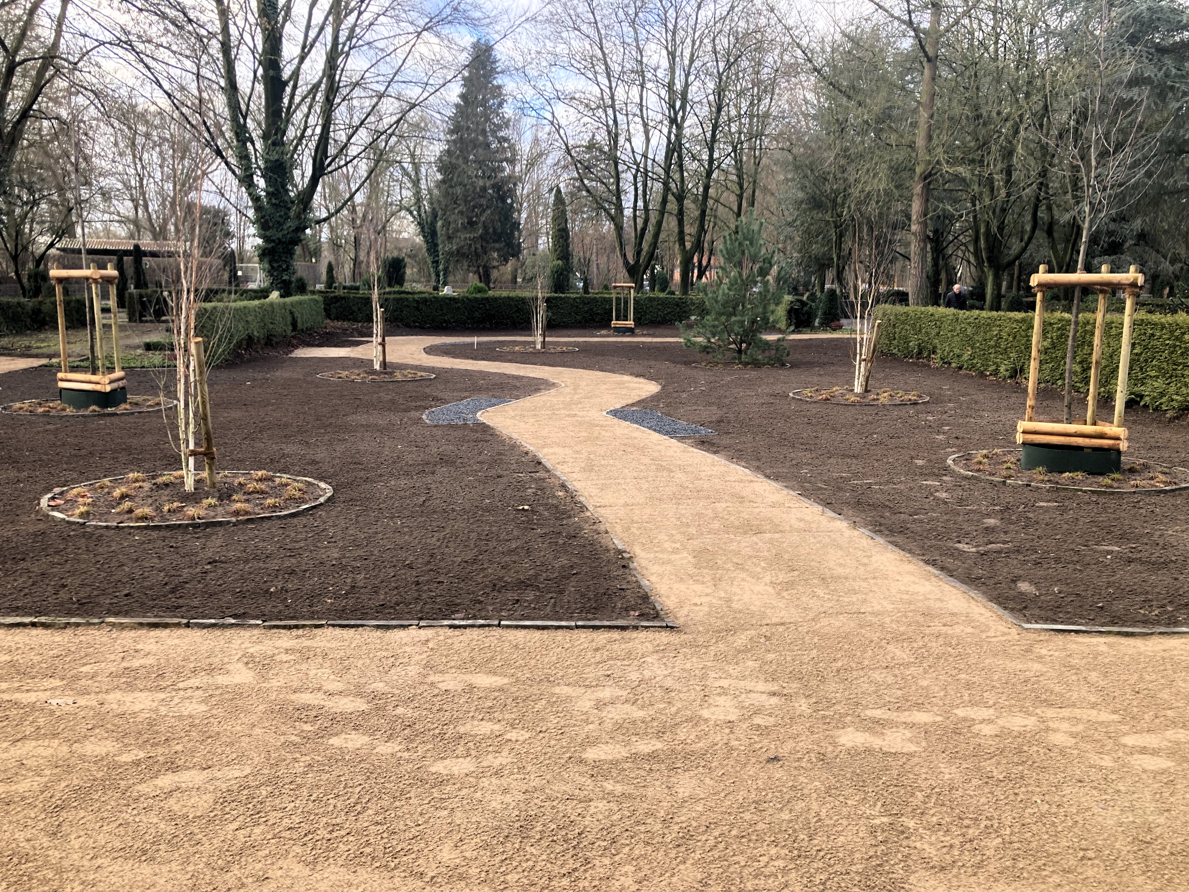 Am Hauptfriedhof sind neue Baumurnengrabfelder entstanden. Foto: Stadt Lippstadt